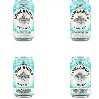 Albert Heijn Lowlander 0.00% wit 4-pack aanbieding