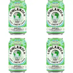 Albert Heijn Lowlander Cool earth lager 4-pack aanbieding