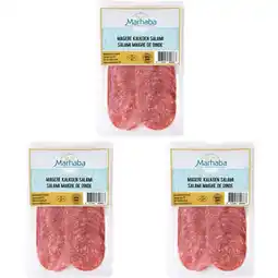 Albert Heijn Marhaba Magere kalkoen salami 3-pack aanbieding
