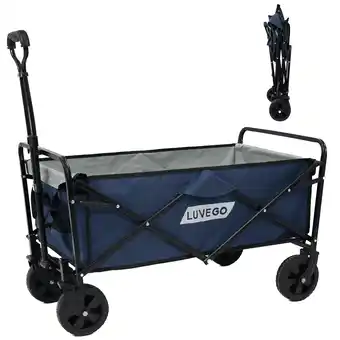 ANWB Luvego Opvouwbare Bolderkar 80 kg Blauw aanbieding