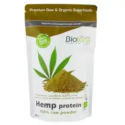 Holland & Barrett Biotona Hemp 100% Raw Protein Powder Bio - 300g aanbieding