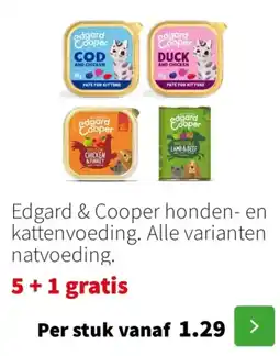 Intratuin Edgard & Cooper honden en kattenvoeding aanbieding
