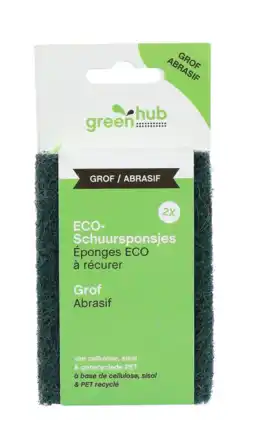 De Online Drogist GreenHub ECO Schuursponsjes Grof aanbieding