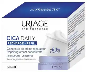 De Online Drogist Uriage Cica Daily Recharge-Refill Repairing Cream Concentrate aanbieding