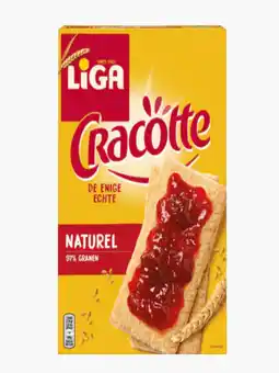Flink Liga Cracotte luchtige crackers naturel 2x125g aanbieding