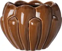 Intratuin Intratuin bloempot Beach bruin D 16 H 15 cm aanbieding