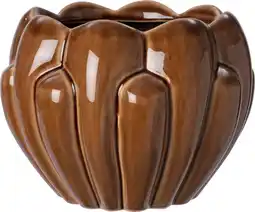 Intratuin Intratuin bloempot Beach bruin D 17 H 17 cm aanbieding