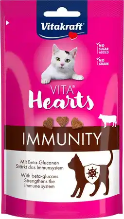 Intratuin Vitakraft kattensnack Vita Hearts immunity rund 40 g aanbieding