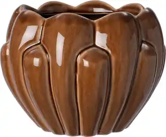 Intratuin Intratuin bloempot Beach bruin D 14,5 H 13 cm aanbieding