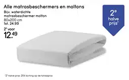 Leen Bakker Waterdichte matrasbeschermer molton aanbieding