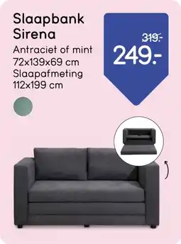 Leen Bakker Slaapbank Sirena aanbieding