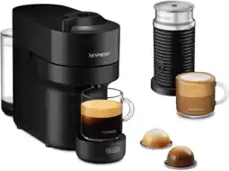 MediaMarkt De Longhi Nespresso Vertuo Pop & Milk De'longhi Env90.bae Zwart aanbieding