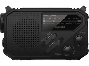 MediaMarkt Philips Tar1609/00 Noodradio Analoge Fm/am-tuner Zwart aanbieding