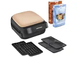 MediaMarkt Tefal Sw863j Snack Collection Tosti-en Wafelapparaat Abrikoos aanbieding