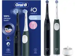 MediaMarkt Oral-b Elektrische Tandenborstel Io2 Duo Zwart/groen Tandenborstel Voor Volwassenen Meerkleurig aanbieding