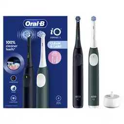 MediaMarkt Oral-b Elektrische Tandenborstel Io2 Duo Zwart/groen Tandenborstel Voor Volwassenen Meerkleurig aanbieding