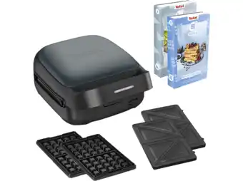 MediaMarkt Tefal Sw862b Snack Collection Tosti-en Wafelapparaat Trust Metal aanbieding