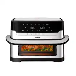 MediaMarkt Tefal Ey922d Dual Easy Fry Flex Air Fryer Rvs aanbieding