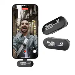 MediaMarkt Rollei Hear:me Mobile X2 Draadloos Microfoonsysteem (tx/rx 2.4 Ghz Digitaal) aanbieding