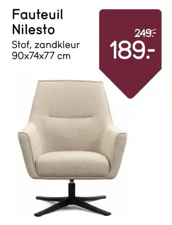 Leen Bakker Fauteuil Nilesto aanbieding