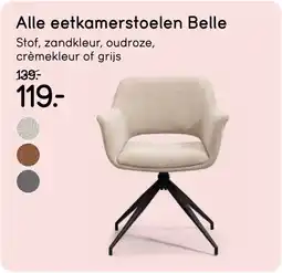 Leen Bakker Eetkamerstoelen Belle aanbieding