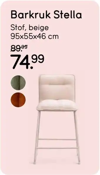Leen Bakker Barkruk Stella aanbieding