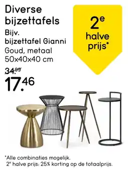 Leen Bakker Bijzettafel Gianni aanbieding
