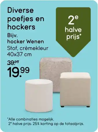 Leen Bakker Hocker Wenen aanbieding
