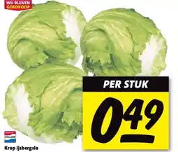 Nettorama Krop ijsbergsla aanbieding