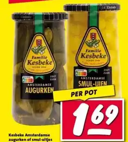 Nettorama Kesbeke Amsterdamse augurken of smul-uitjes aanbieding