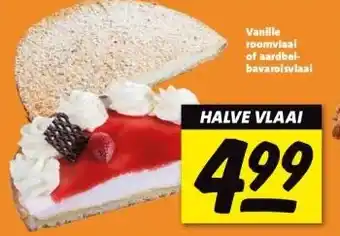 Nettorama Vanille roomvlaai of aardbei- bavaroisvlaai aanbieding