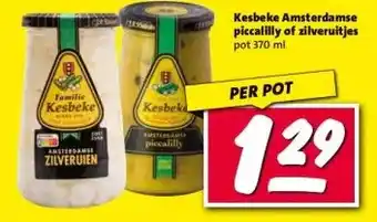Nettorama Kesbeke Amsterdamse piccalilly of zilveruitjes aanbieding