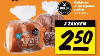Nettorama Melkboter of meergranen puntjes aanbieding
