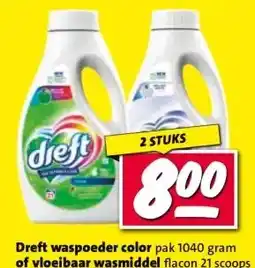 Nettorama Dreft waspoeder color of vloeibaar wasmiddel aanbieding