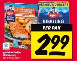 Nettorama Iglo lekkerbekjes of kibbeling aanbieding