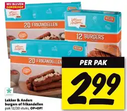 Nettorama Lekker & Anders burgers of frikandellen aanbieding