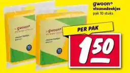 Nettorama gwoon viscosedoekjes aanbieding