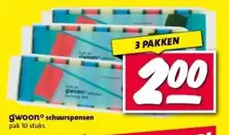 Nettorama gwoon° schuursponsen aanbieding