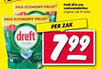 Nettorama Dreft all in one vaatwastabletten aanbieding