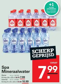 Sligro Spa Mineraalwater aanbieding