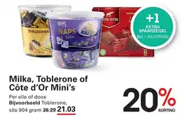 Sligro Milka, Toblerone of Côte d'Or Mini's aanbieding