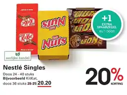 Sligro Nestlé Singles aanbieding
