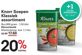Sligro Knorr Soepen Klassiek assortiment aanbieding
