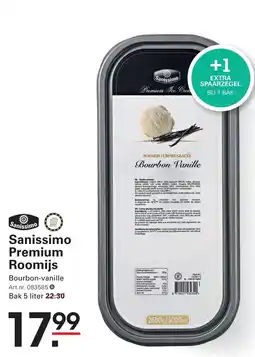 Sligro Sanissimo Premium Roomijs aanbieding