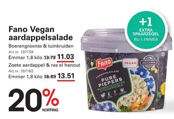 Sligro Fano Vegan aardappelsalade aanbieding