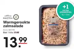 Sligro Warmgerookte zalmsalade aanbieding