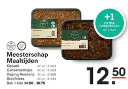 Sligro Meesterschap Maaltijden aanbieding