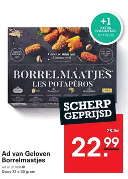Sligro Ad van Geloven Borrelmaatjes aanbieding