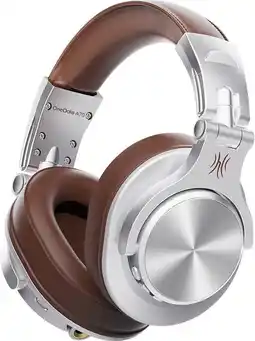 Bol.com OneOdio A70 - draadloze koptelefoon - microfoon - muziek|studio|DJ (bruin/zilver) aanbieding