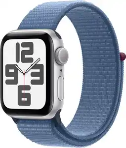 Bol.com Apple Watch SE 2023 - 40mm - Silver Aluminium Case with Winter Blue Sport Loop aanbieding